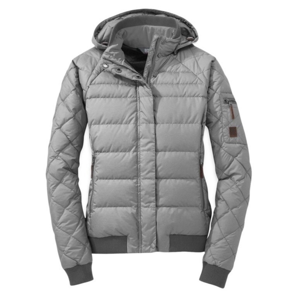Outdoor Research Placid Down Jacket - Women's‎ Medium Gray